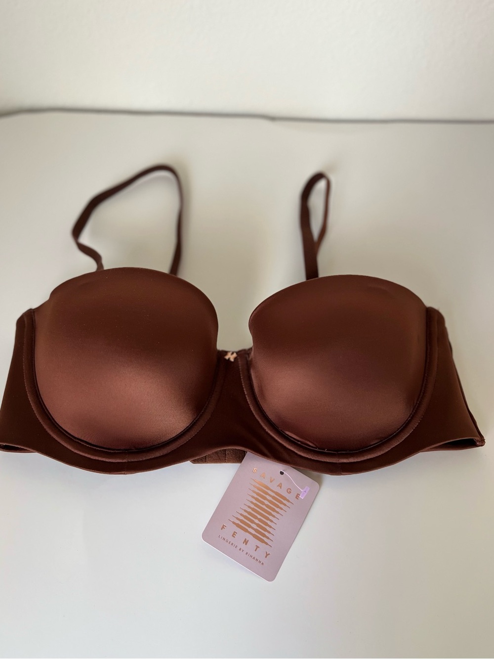 Savage X Fenty Chocolate Brown Strapless Convertible Bra
